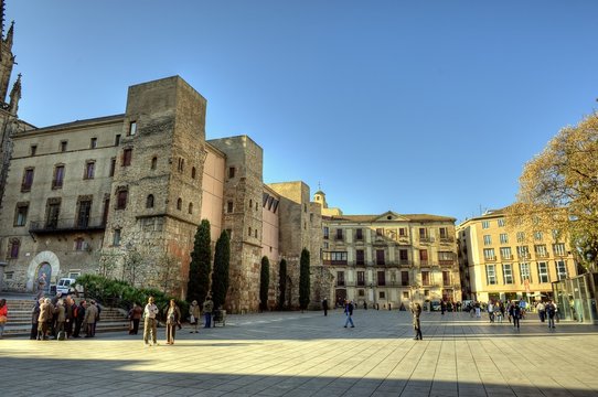 Place de la cathédrale de Barcelone