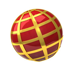 Globe isolated on white background