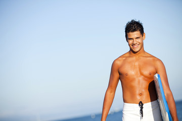 young man beach