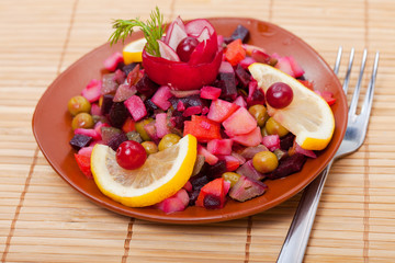 Food - tasty russian course  - vinaigrette