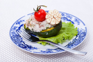 Food - tasty course of avocado