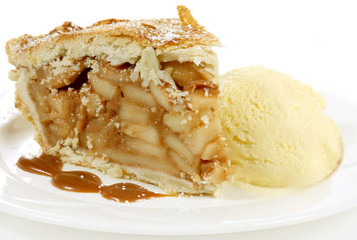 apple pie and icecream