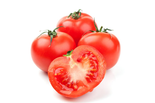 red fresh ripened tomatoes