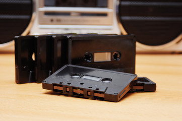 musik cassette radio recorder