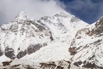 Foto op Plexiglas Dhaulagiri Dhaulagiri-ijsval