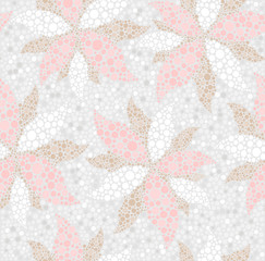 Abstract seamless spring floral pattern