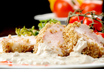 filetto di maiale al sesamo