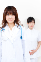 two asian doctors