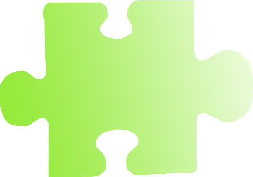 pi&egrave;ce puzzle verte d&eacute;grad&eacute;e