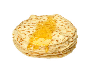 pancakes with honey