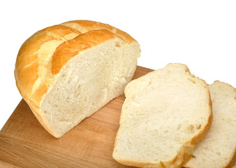 sliced ​​white bread