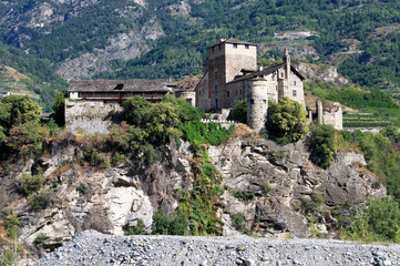 Fototapeta na wymiar Castello della Valle d'Aosta