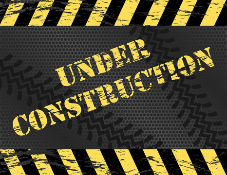 Grunge Under Construction Website Background