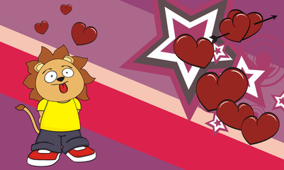lion kid cartoon background11