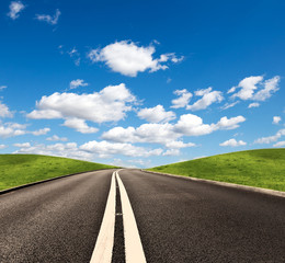 Fototapeta premium asphalt road