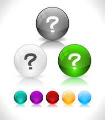 Glossy colorful abstract glass balls. EPS10 file.