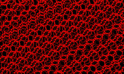 Fototapeta na wymiar Abstract seamless diagonal red spiral patterns on black