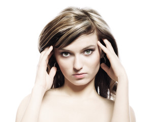 Naklejka premium Blonde girl