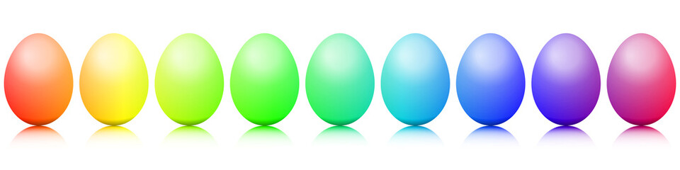 Eggs rainbow
