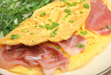 Omelet with Italian Ham