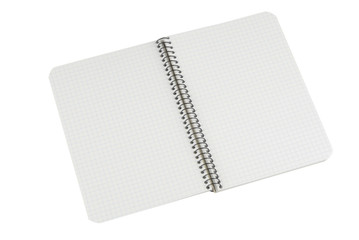 Libreta abierta, aislada