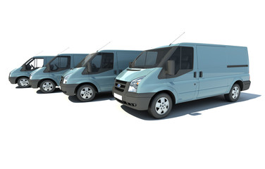 Van fleet in blue grey