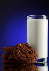 milk with cookies