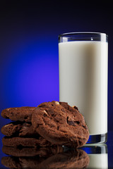 milk with cookies