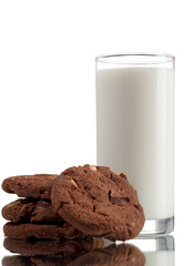 milk with cookies