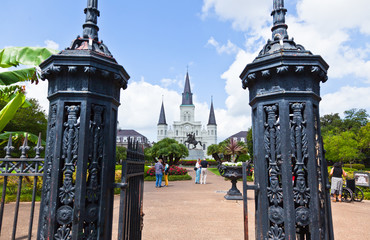 Saint Louis Cathedral and Jackson Square