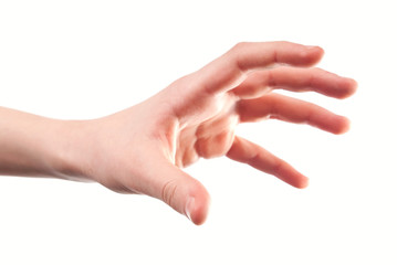 Stretched hand