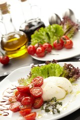 tomatoes with mozzarella
