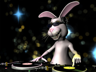 Obraz premium Easter Bunny DJ