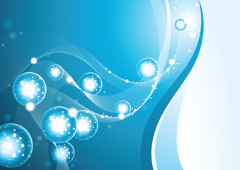 Background Light under Water - blue