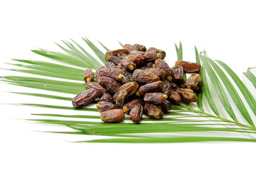 Dates Fruit isolated on white Background