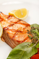 salmon steak