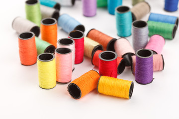 bobbins of lurex thread