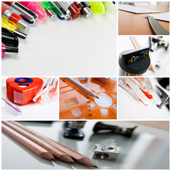 Collage Bürobedarf