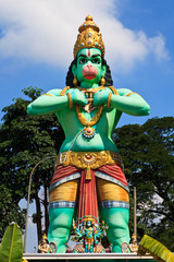 Fototapeta na wymiar Sculpture of a hindu god