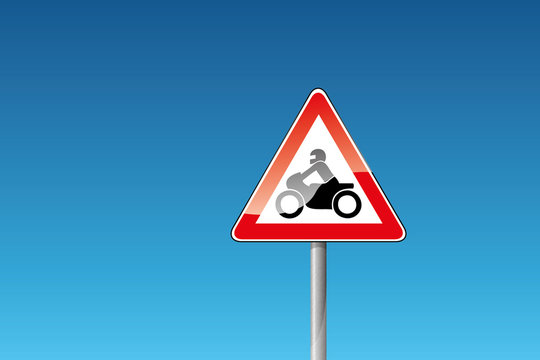 Verkehrszeichen Krafträder, Kleinkrafträder Motorrad