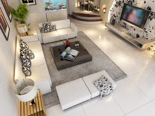 rendering living room
