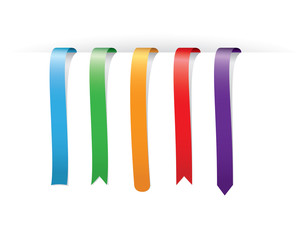 set of multicolored bookmarks