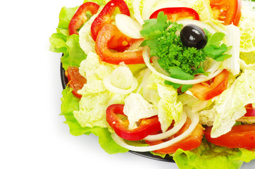 salad in plate