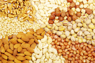 various nuts