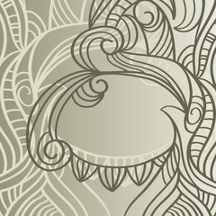 abstract floral frame