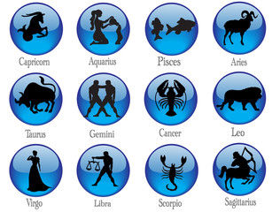 zodiac sign buttons