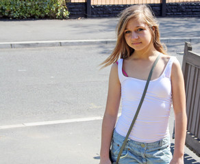 teenage girl in the street