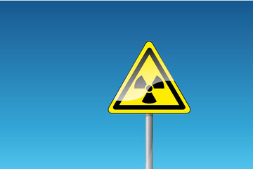 Warnung radioaktiven Stoffen o. ionisierenden Strahlen Atomkraft
