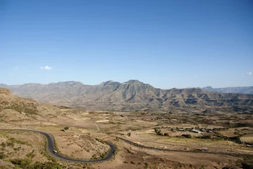 simien mountains landscape in ethiopia