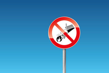 Verbot Mit Wasser l&ouml;schen verboten